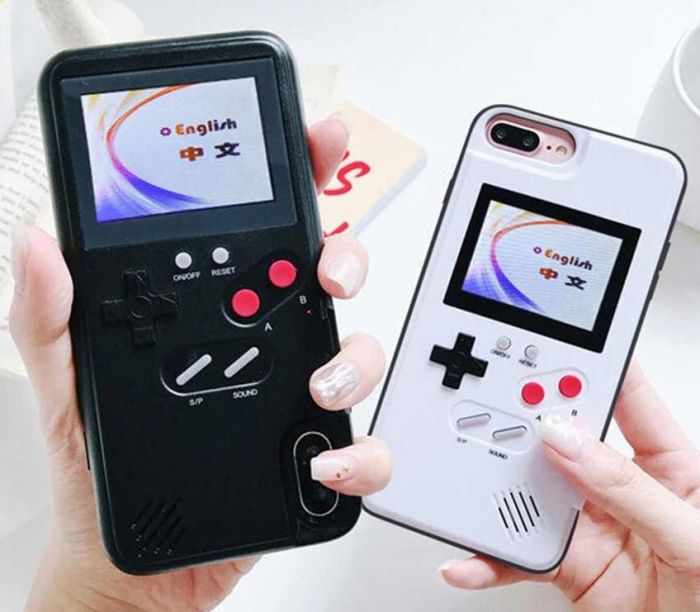 Чехол Dendy/GameBoy цветной 36 игр для iPhone 8 Plus (Белый)