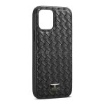 Чохол шкіряний FS Braided для iPhone 11 Pro (Чорний)