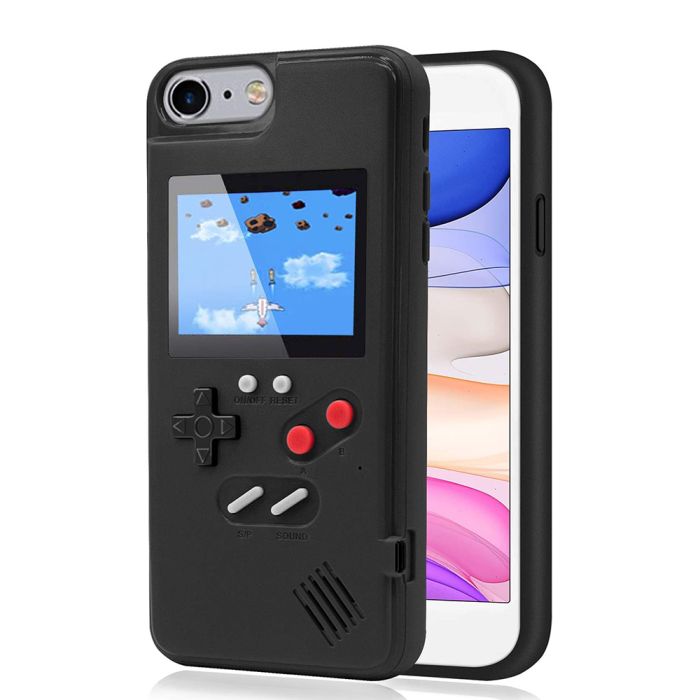 Чохол Dendy/GameBoy кольоровий 36 ігор для iPhone 7 (Чорний)