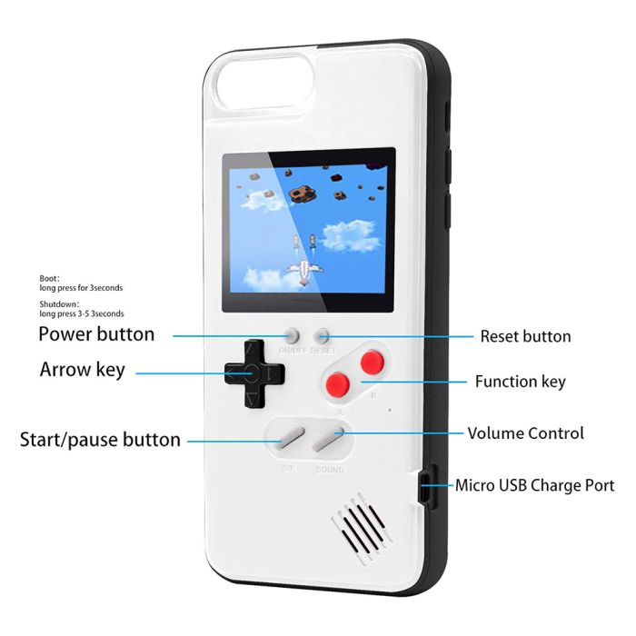 Чохол Dendy/GameBoy кольоровий 36 ігор для iPhone 6 Plus (Білий)