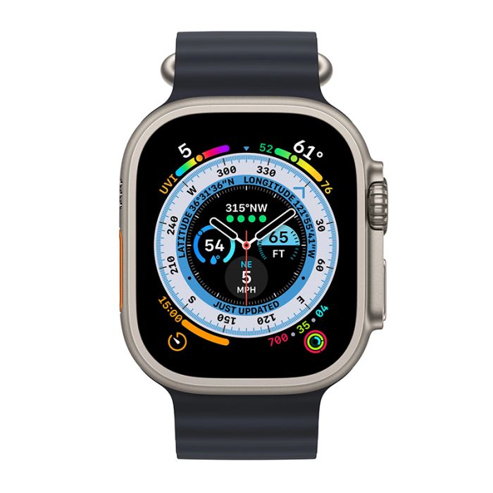 Ремінець Apple Ocean Band для Apple Watch 38/40/41mm (чорний/midnight) MQEE3ZM/A