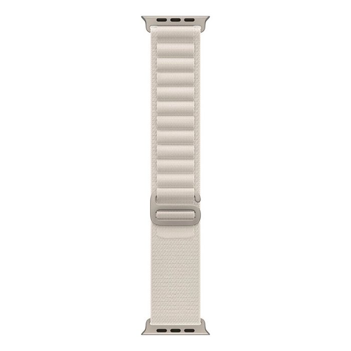 Ремінець Apple Alpine Loop Band Medium для Apple Watch 38/40/41 mm (Білий/Starlight) MQE53