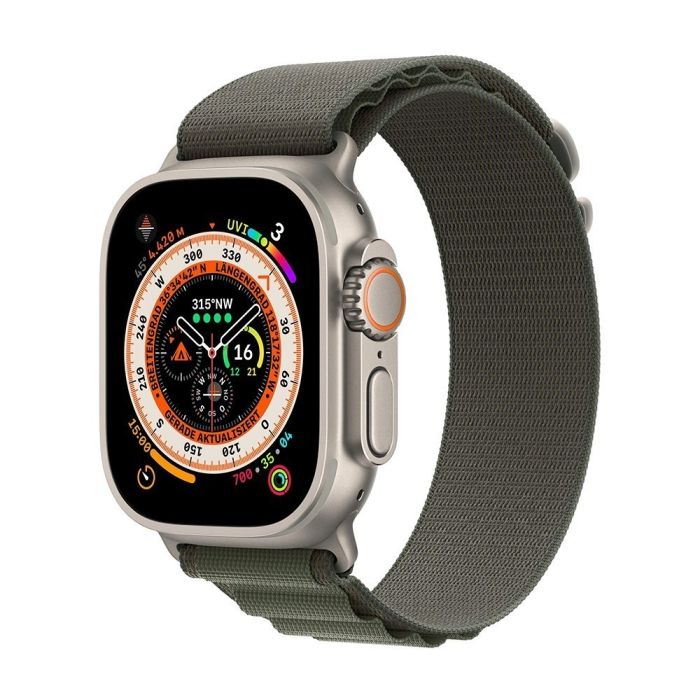 Ремінець Apple Alpine Loop Band Medium для Apple Watch 42/44/45/49mm (зелений/green)
