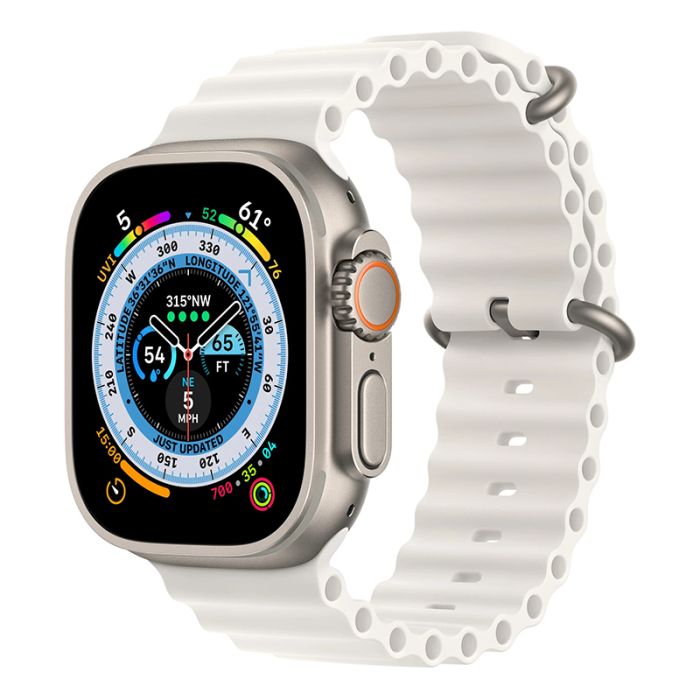 Ремінець Apple Ocean Band для Apple Watch 38/40/41mm (білий/white) MQE93