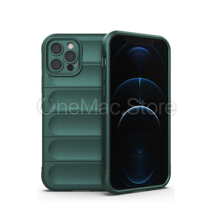 Захистний Soft Touch Чохол для Iphone 12 Pro Max (green/зелений)