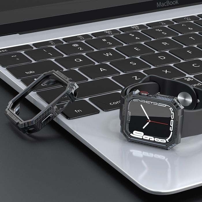Захисний чохол iWatchu для Apple Watch 45mm TPU (Чорний/Black)