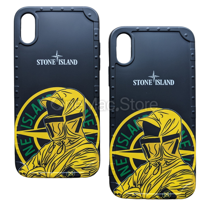 Чохол Stone Island для iPhone XS Max (Чорний)