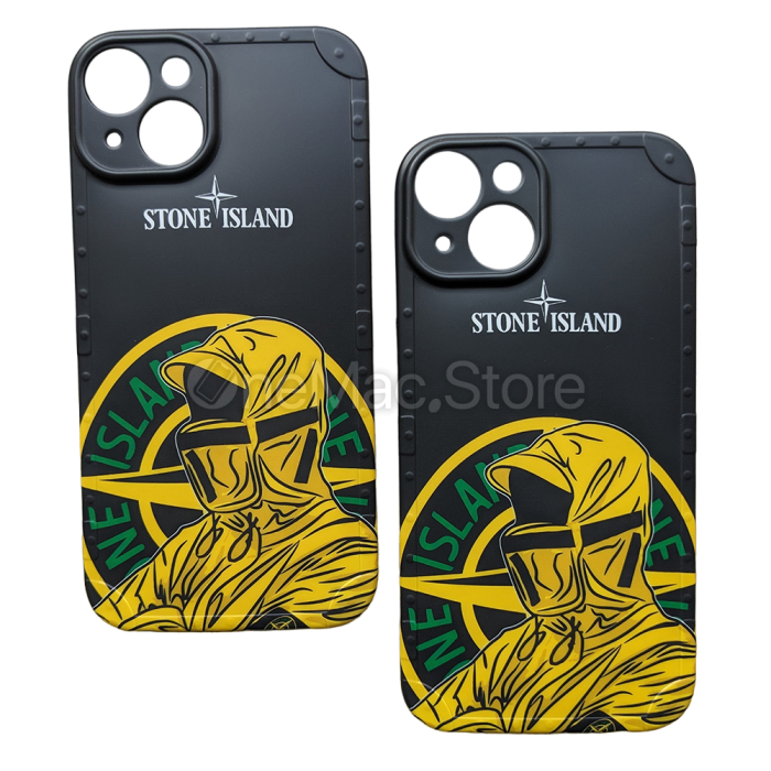 Чохол Stone Island для iPhone 14 Plus (Чорний)
