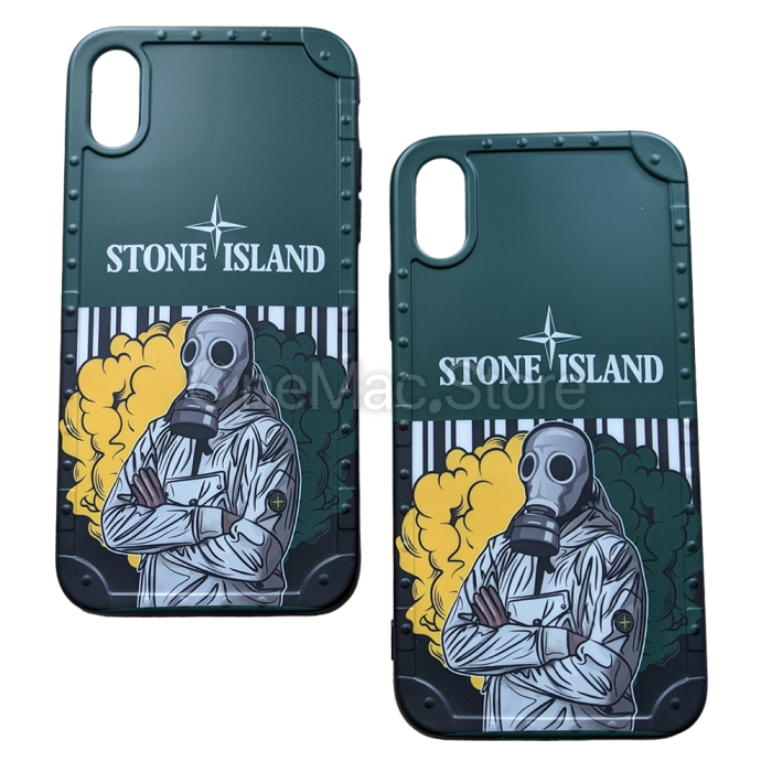 Чохол Stone Island для iPhone XS Max (Зелений)