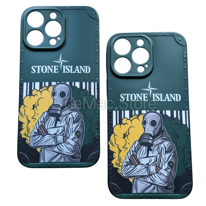 Чохол Stone Island для iPhone 14 Pro Max (Зелений)