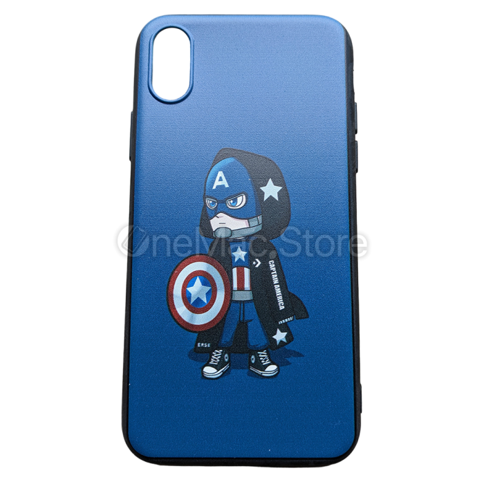 Чохол Captain America Kid синій для iPhone XS Max