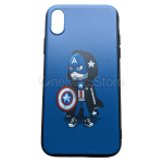 Чохол Captain America Kid синій для iPhone X/XS