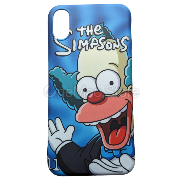 Чохол The Simpsons (Krusty the Clown) для iPhone XS Max (Синій)