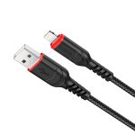 Зарядний кабель Hoco Usb-Lightning для iPhone/iPad/Airpods (чорний/black)