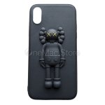Чохол KAWS 3D чорний для iPhone X/XS